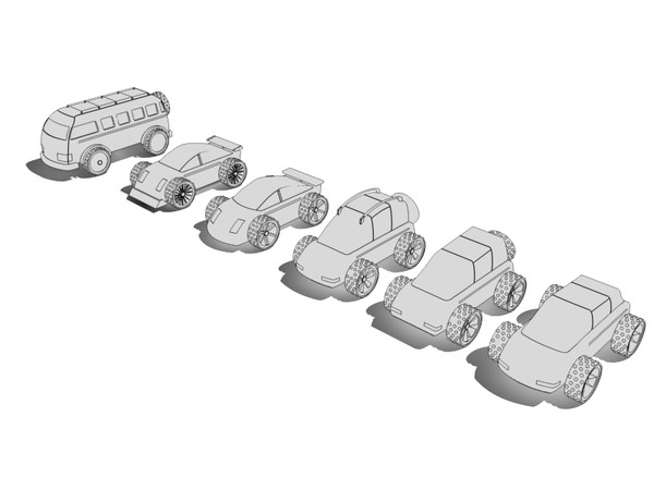toy car 3d model - Wooden toy car coollection... by gile.073